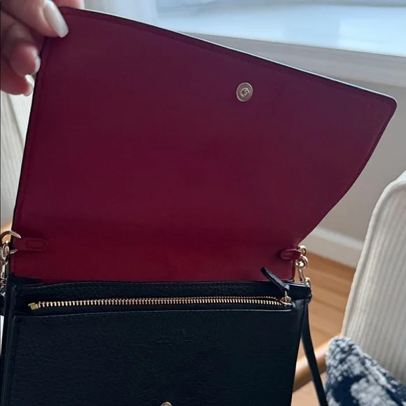 Coach Embossed Black Crossbody Bag - Picture 4 of 4